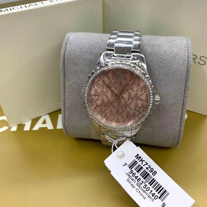 Michael Kors Layton Silver-tone Quartz Ladies Watch- MK7298